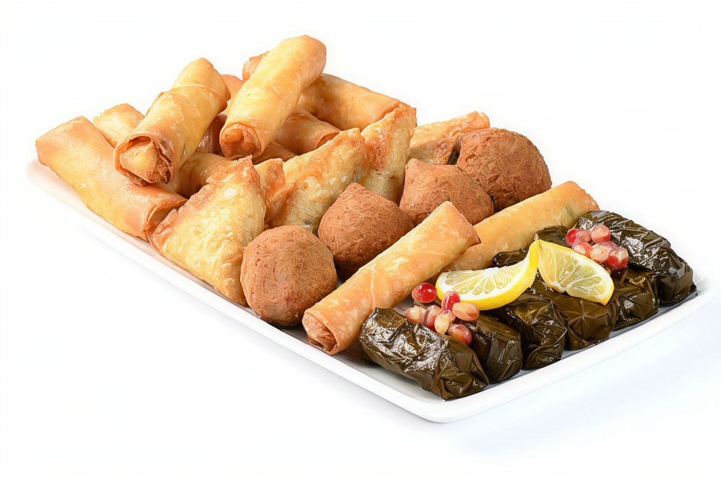 Mix Fries With Grape Leaves7922