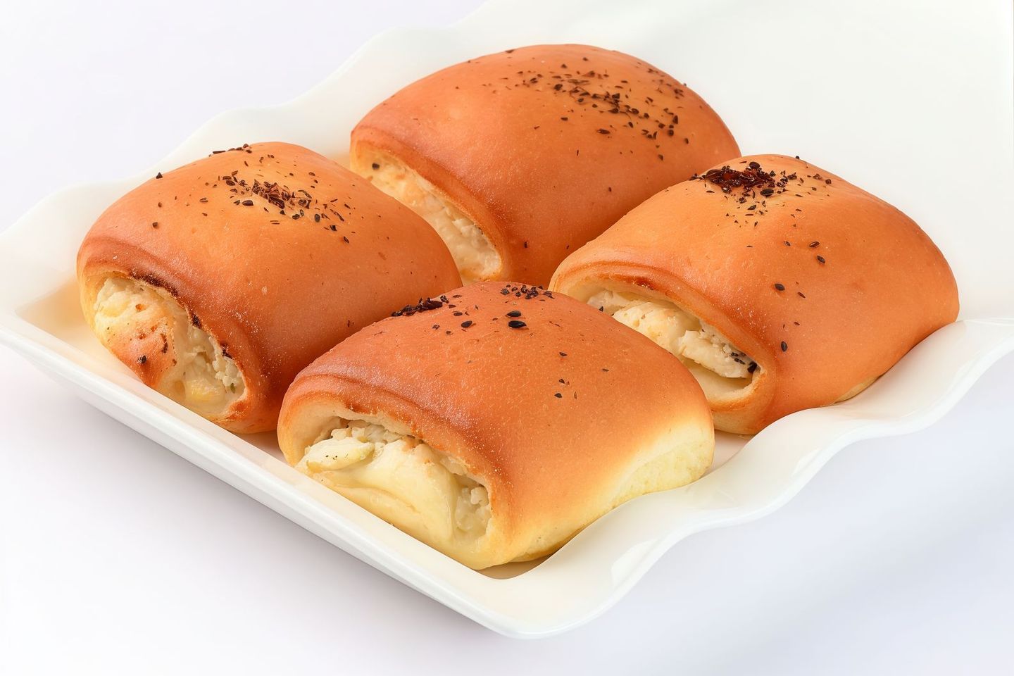 Soft Bread With Labneh And Olives2742