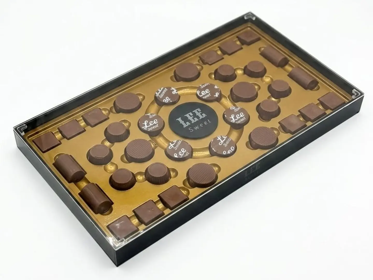 اكرليك شوكلت مكشوف بلجيكي مستطيل