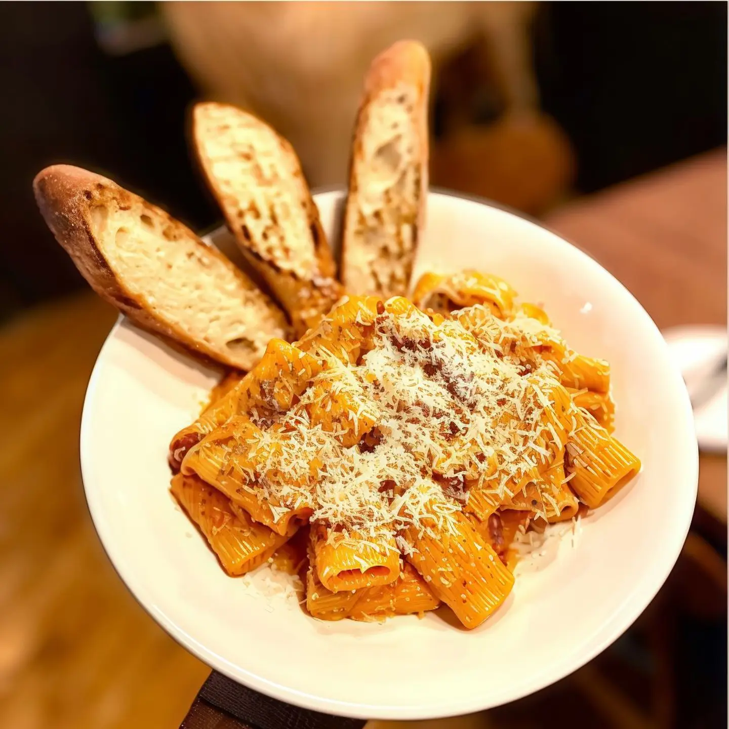 Creamy Roasted Red Peppers Rigatoni