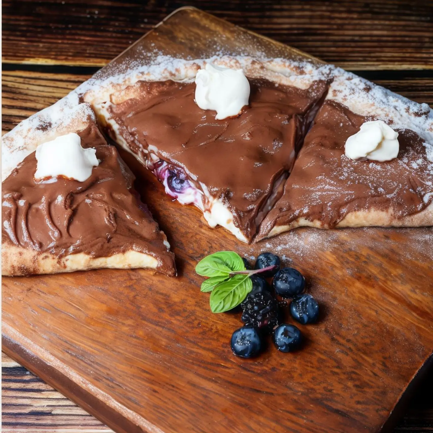 Ricotta Nutella Calzone Half