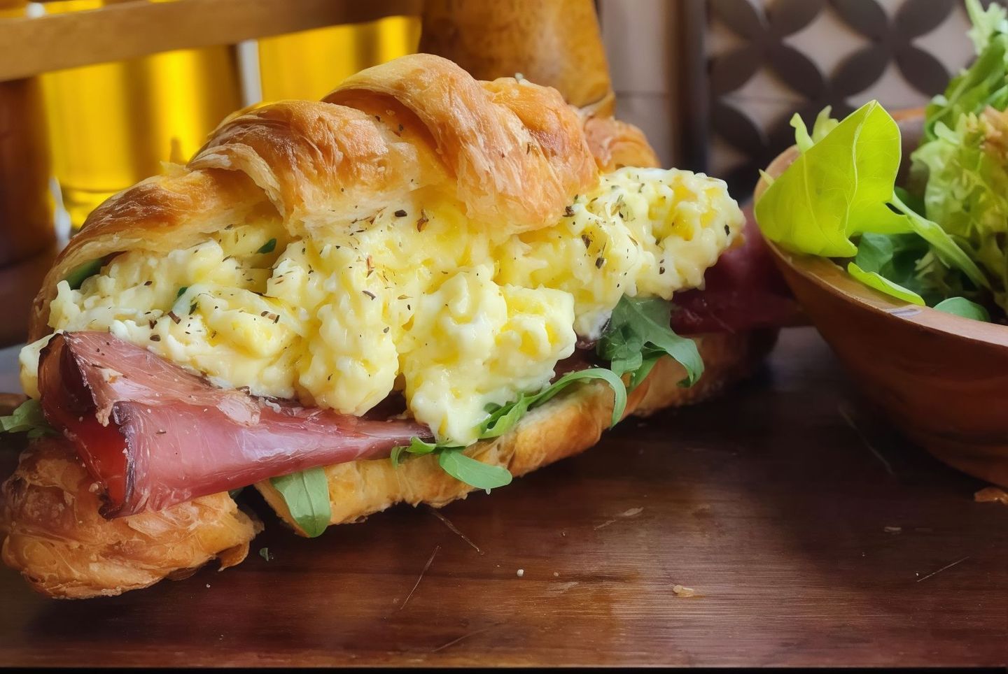 Egg Bresaola Cheese Croissant