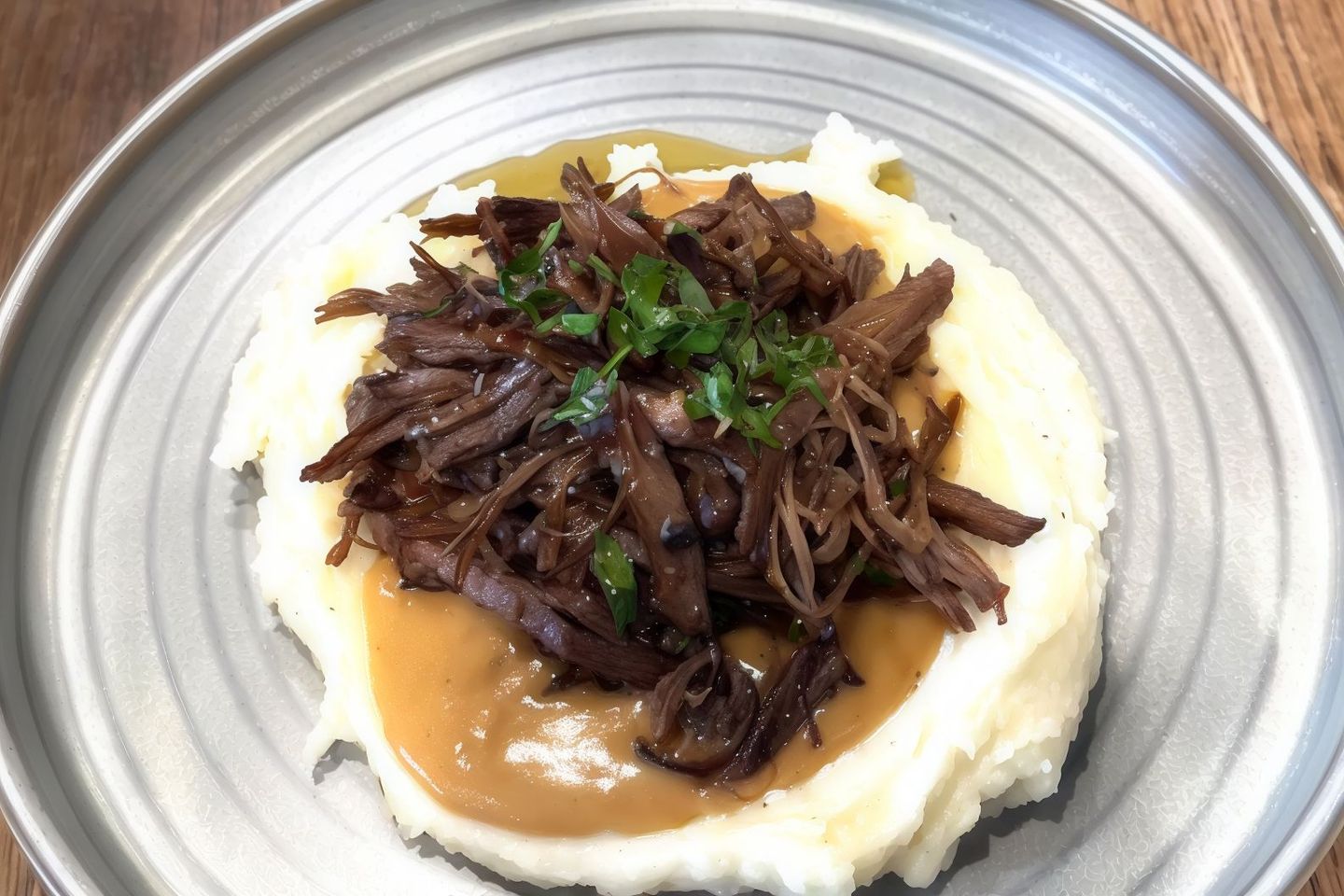 Mashed Potato And Shredded Beef
