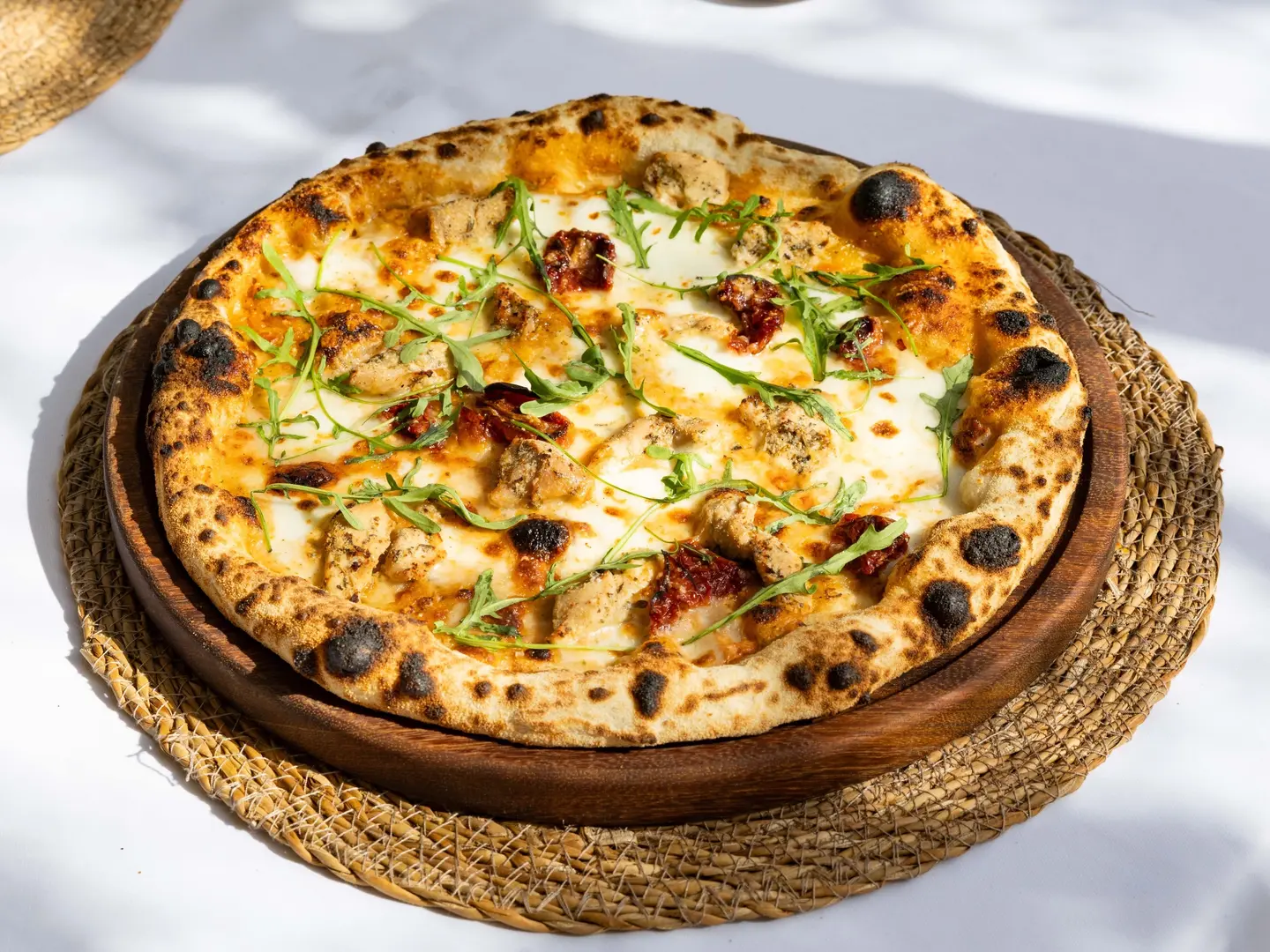 دجاج بيستو بيتزا