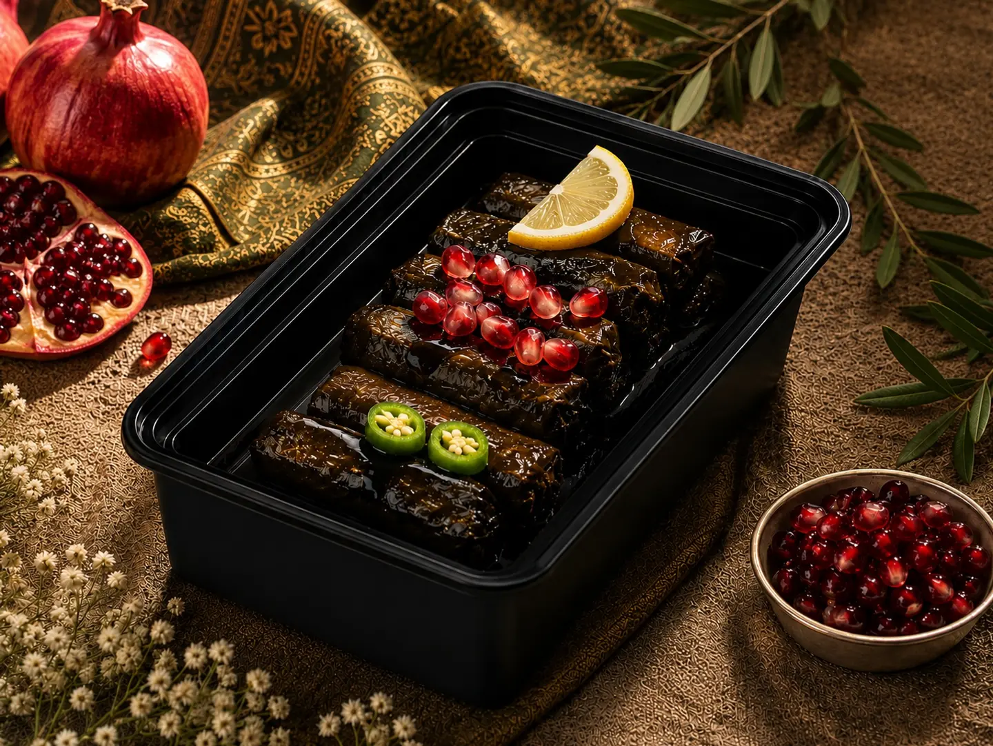 Medium Grape Leaves - Pomegranate Molasses