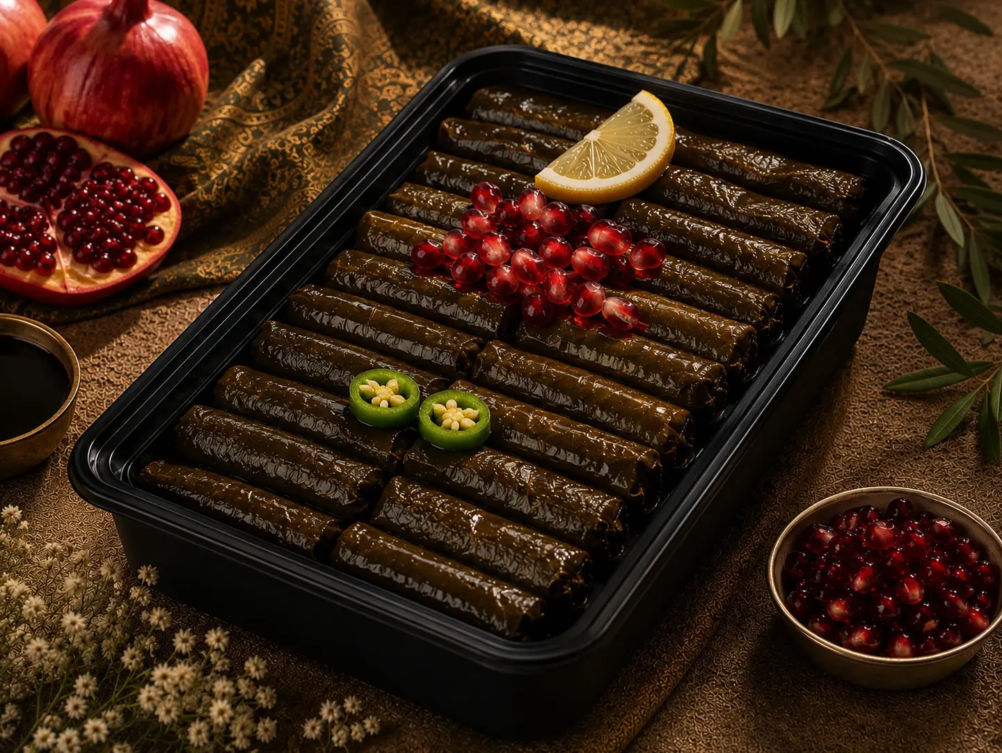 Large Grape Leaves - Pomegranate Molasses
