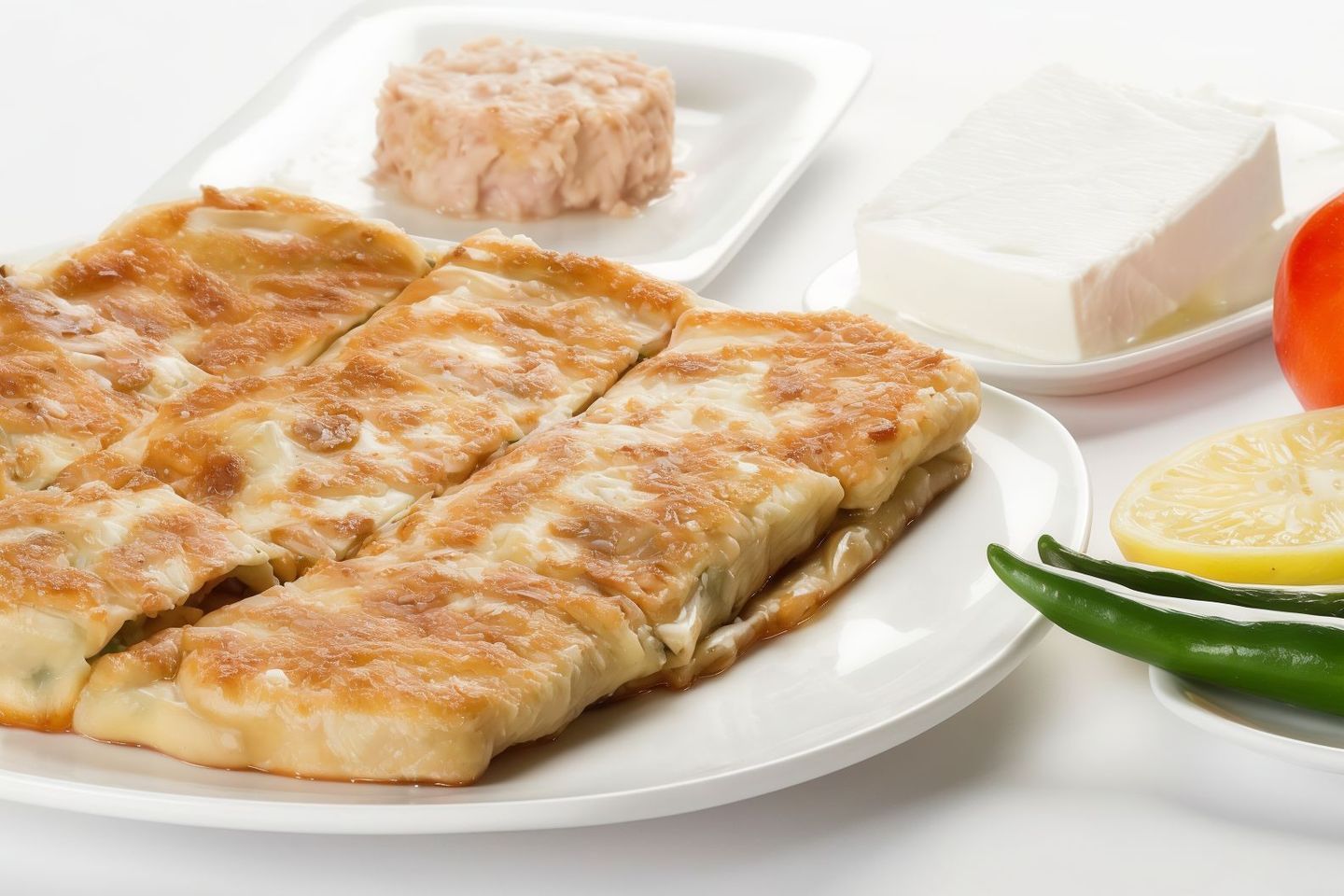 مطبق تونة جبنة بيضاء