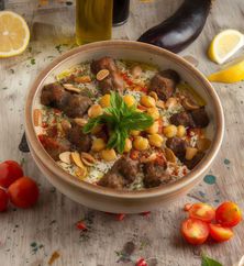فتة كباب لحم