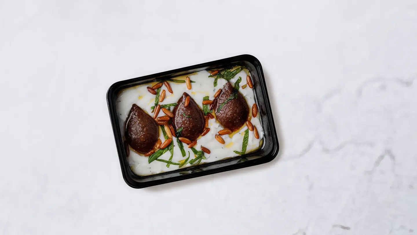 كبّة باللبن مع الأرز