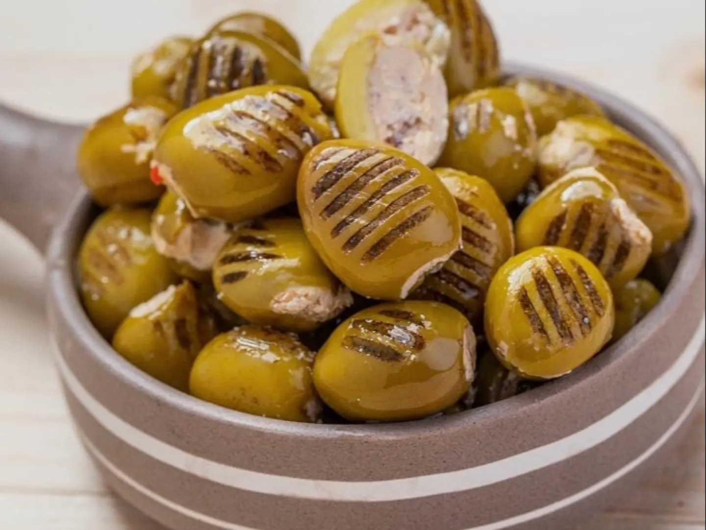 Premium Grilled Olives Stuffed With Labneh, 500 Grams