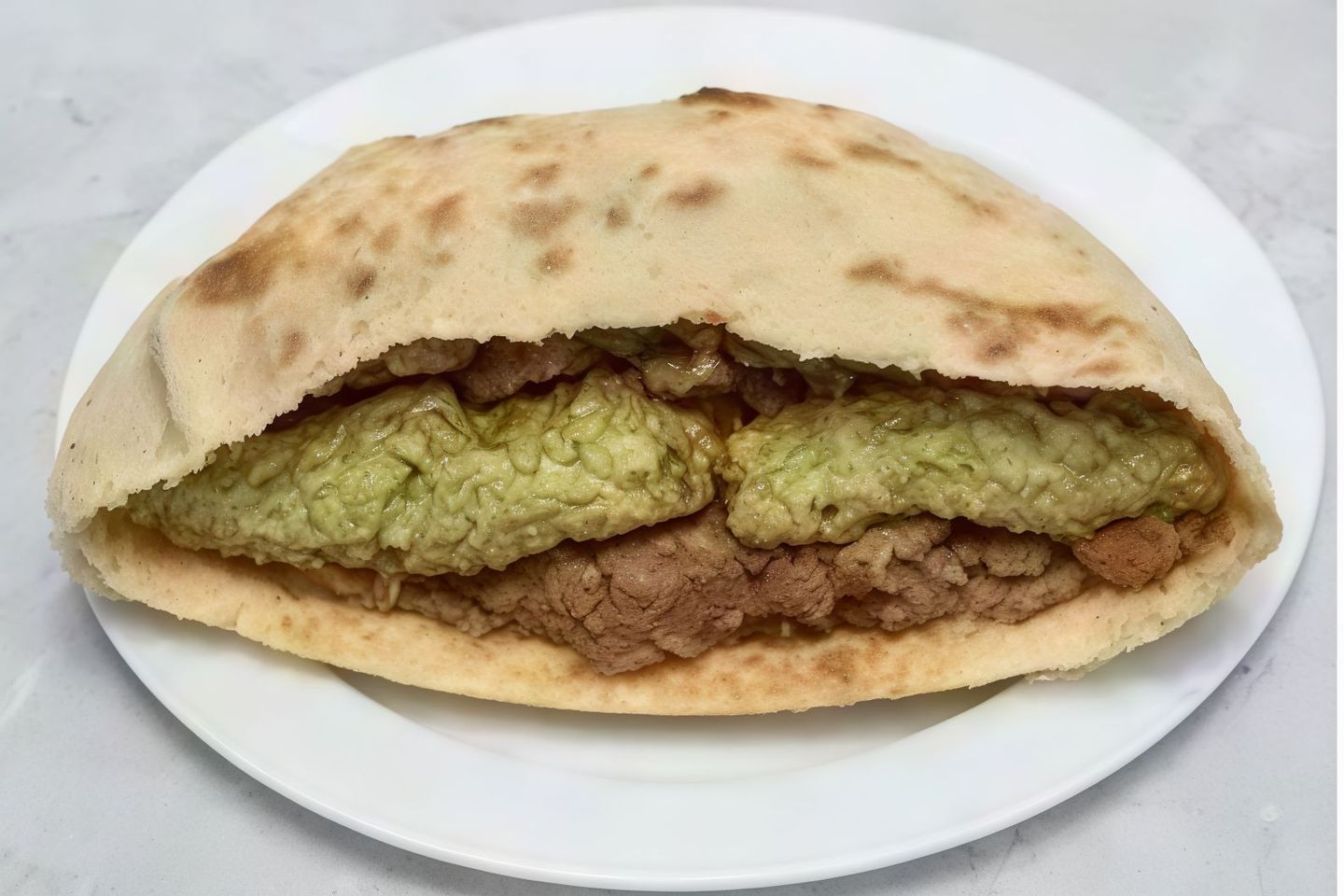 Foul With Falalfel Sandwich