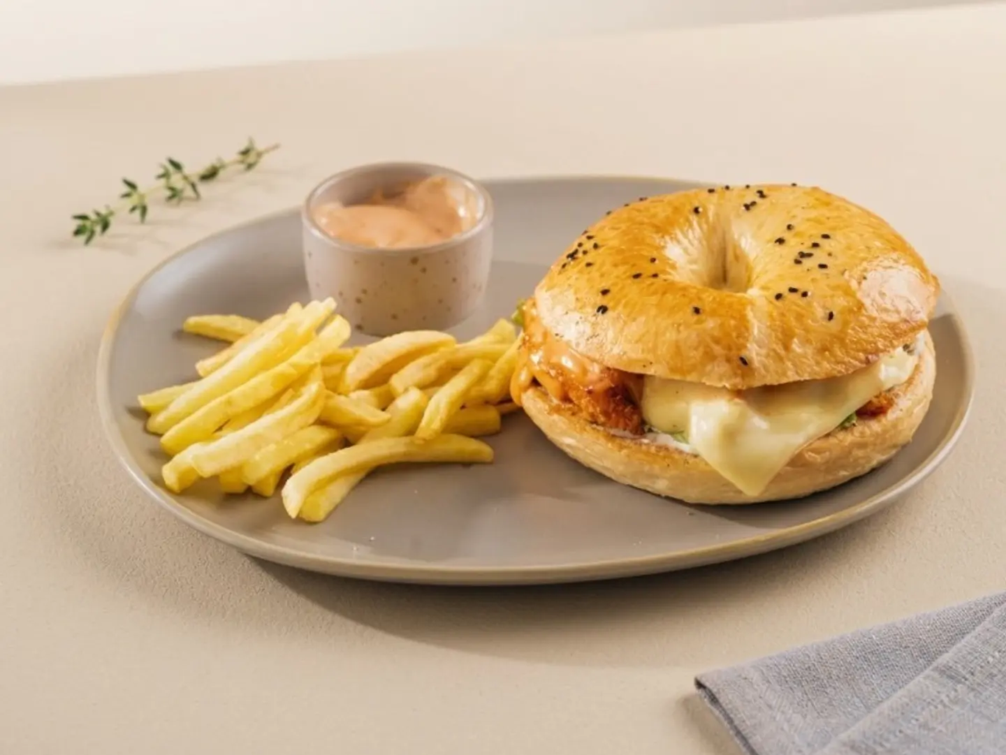 Chicken Escalope Bagel