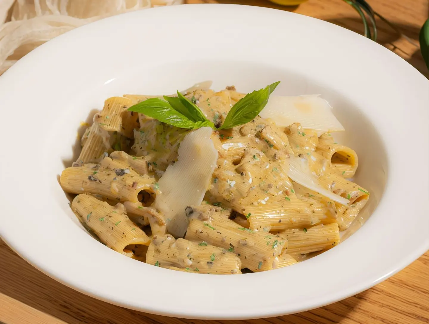 Rigatoni Truffle Mushrooms