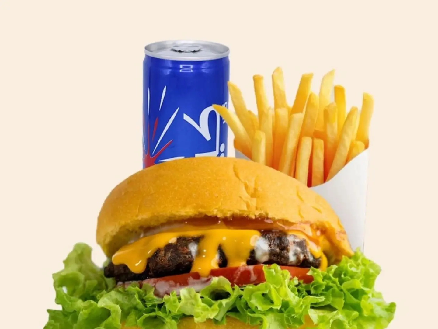 وجبة برجر لحم