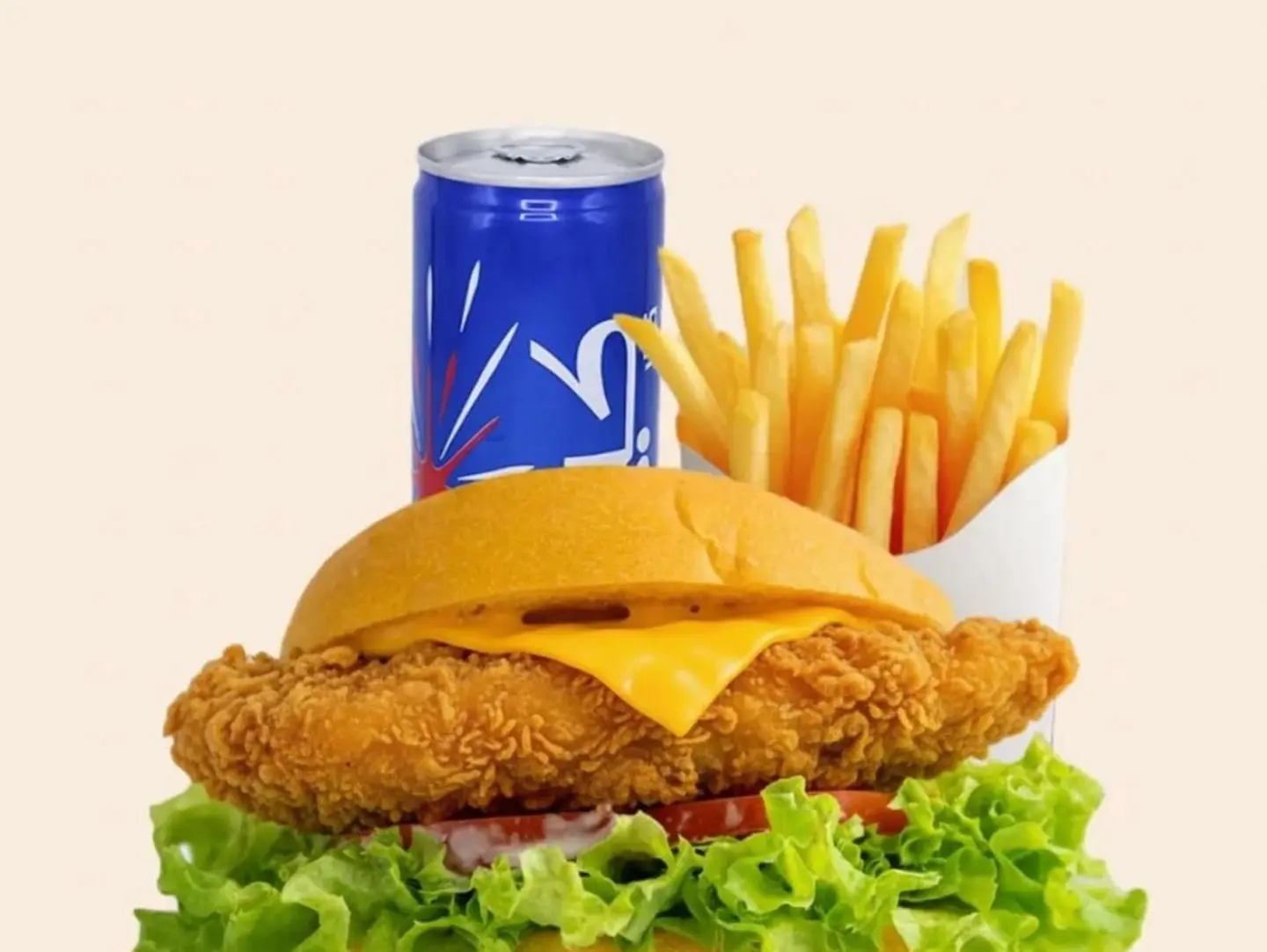 وجبة برجر دجاج