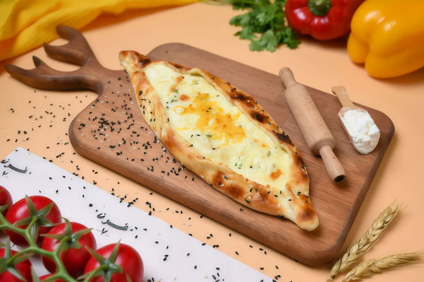 فطيره الاجبان الاربعة