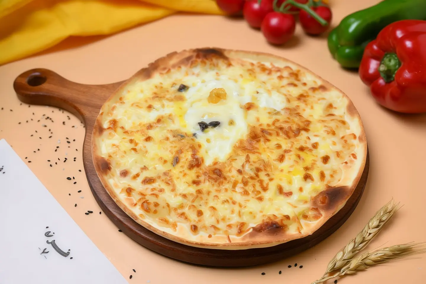 منقوشه بيض بالجبن