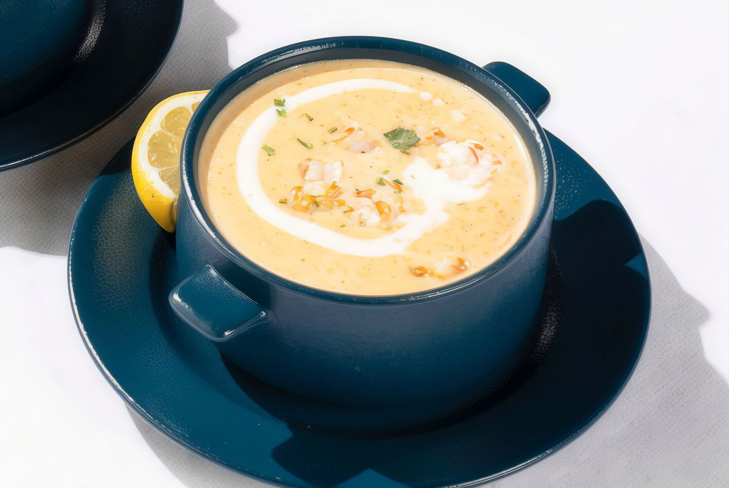 شوربة كريمة الجمبري
