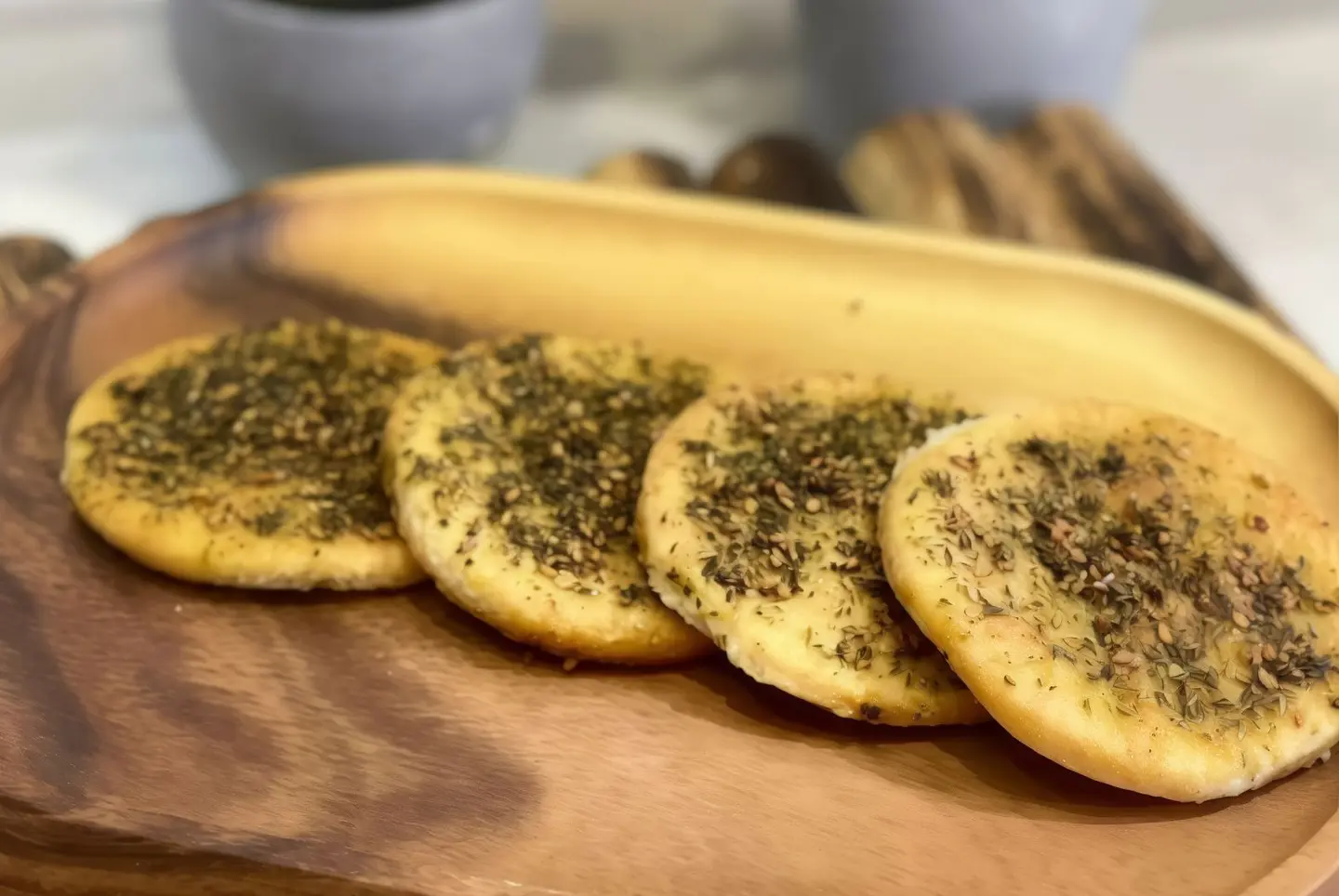 مناقيش زعتر كيتو ۲قطع