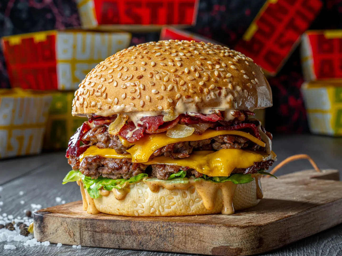 Triple Bacon Burger