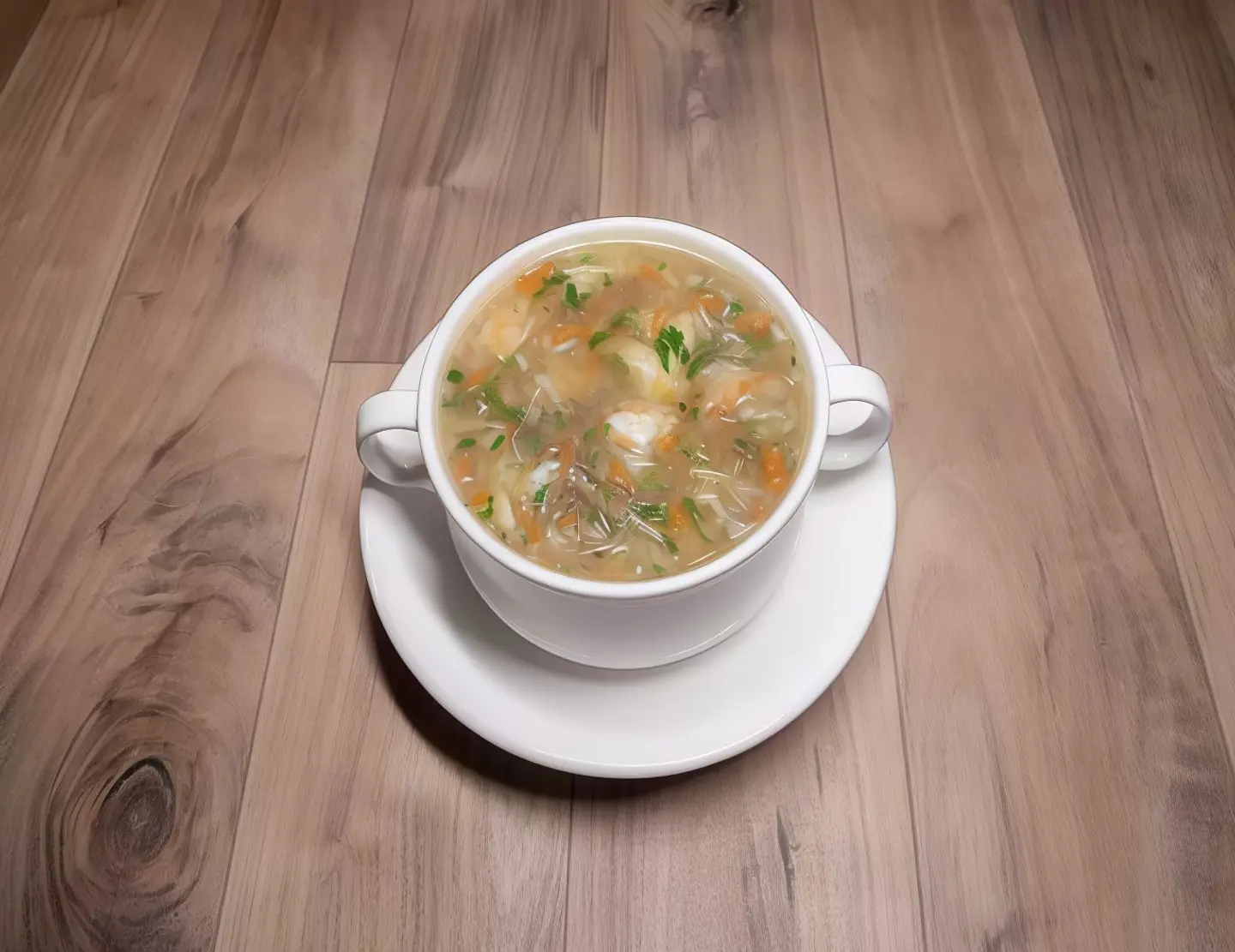 Prawn Man Chow Soup