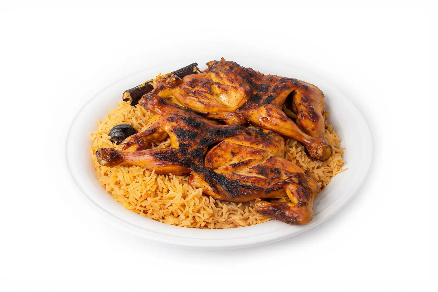 Whole Chicken On Coal With 2 Bukhari Rice