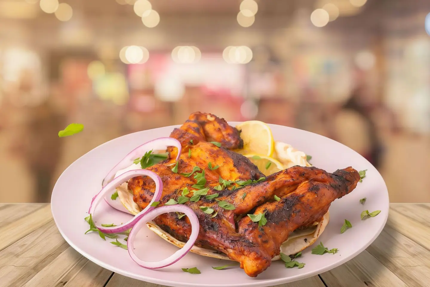 Haif Chicken On Coal