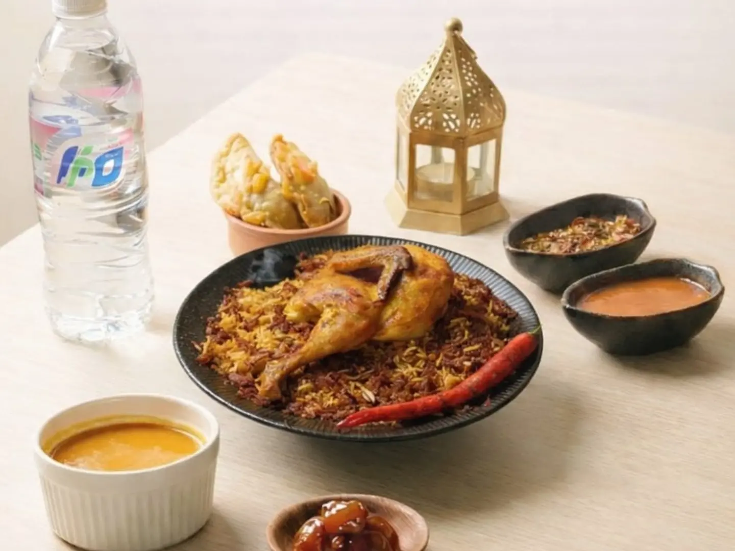 وجبة افطار مجبوس دجاج