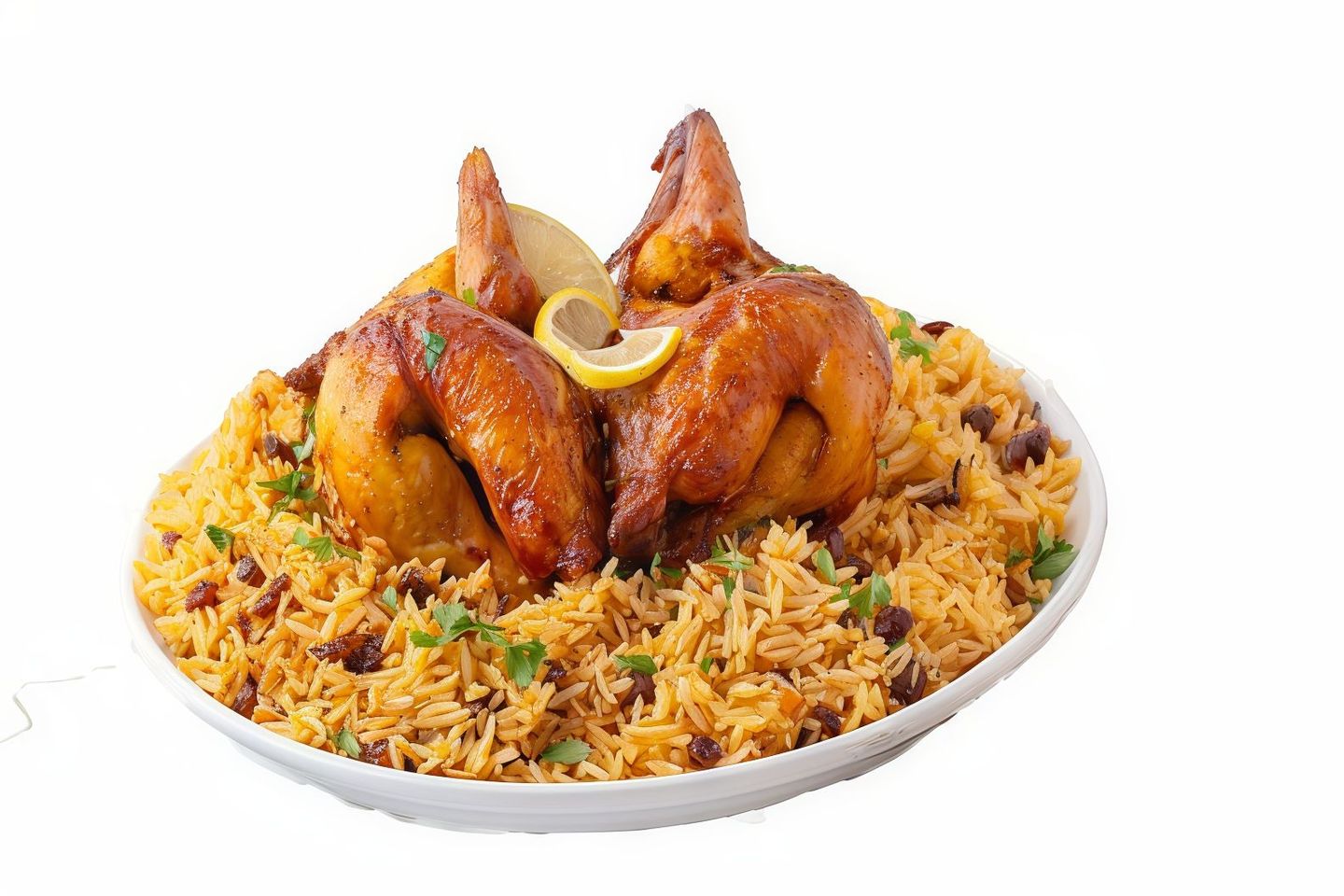 حبة دجاج شواية مع الأرز - حبه دجاج شواية مع الرز