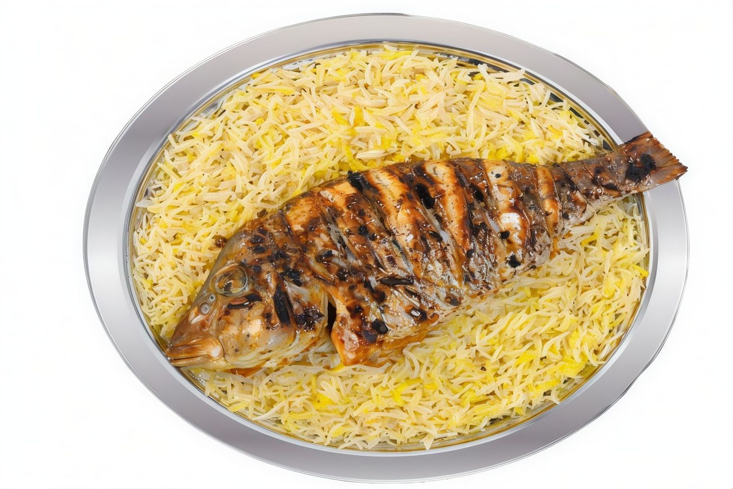سمك مشوي - بدون الارز