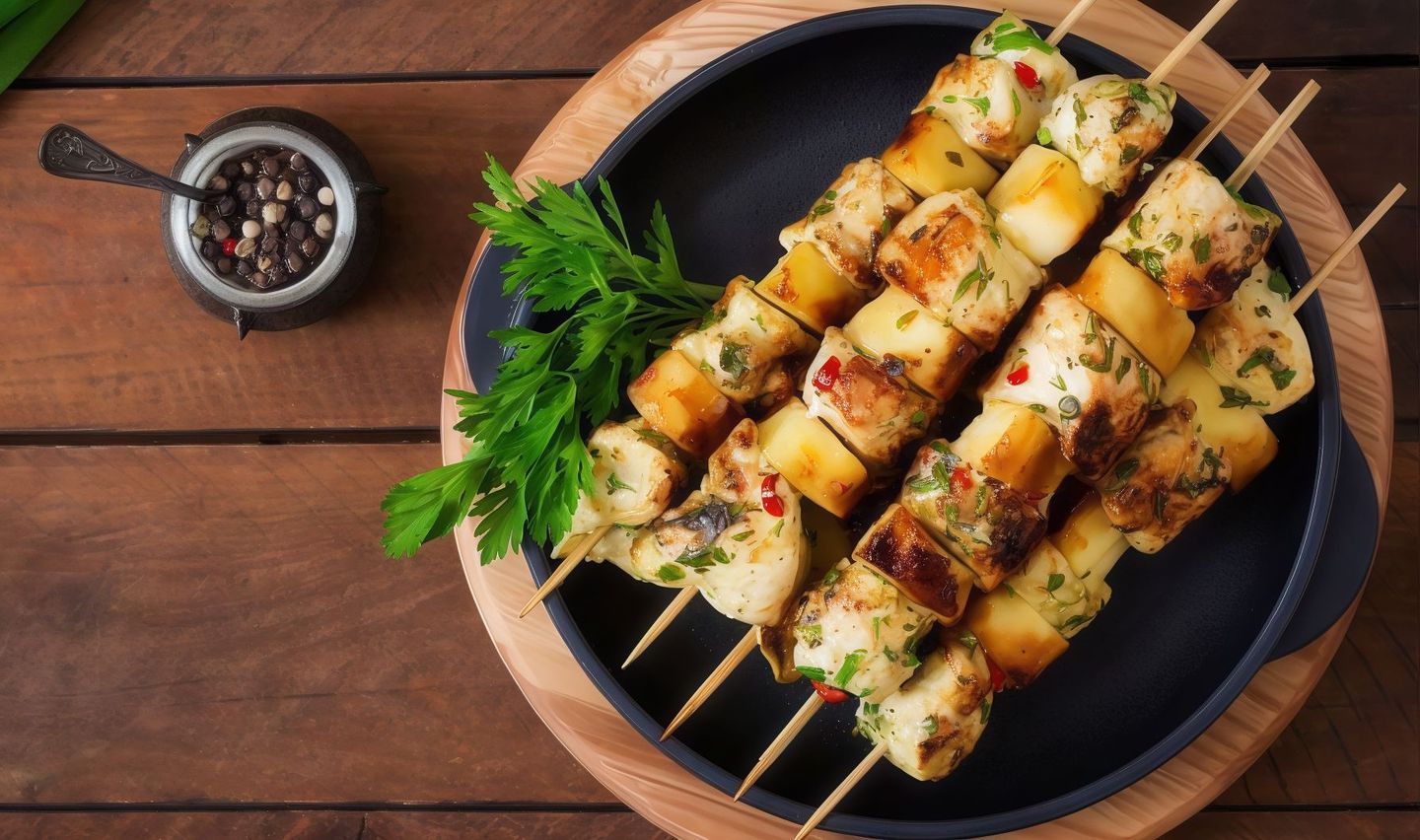 شيش طاوق دجاج - بدون الارز
