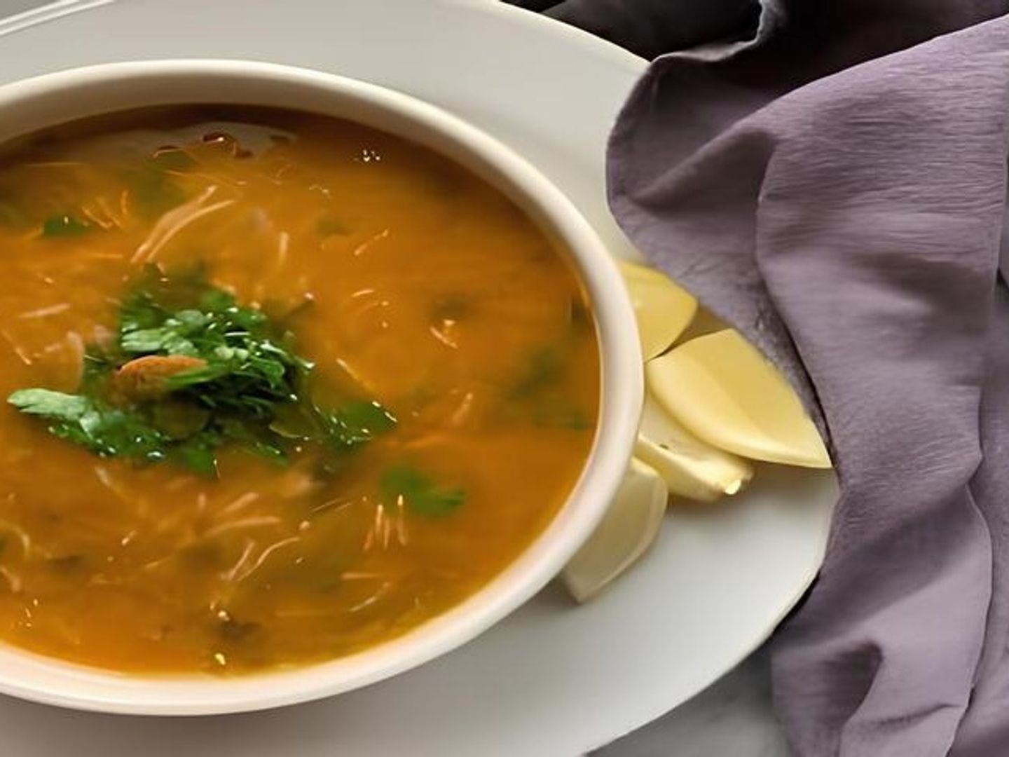 شوربة حريرة باللحم