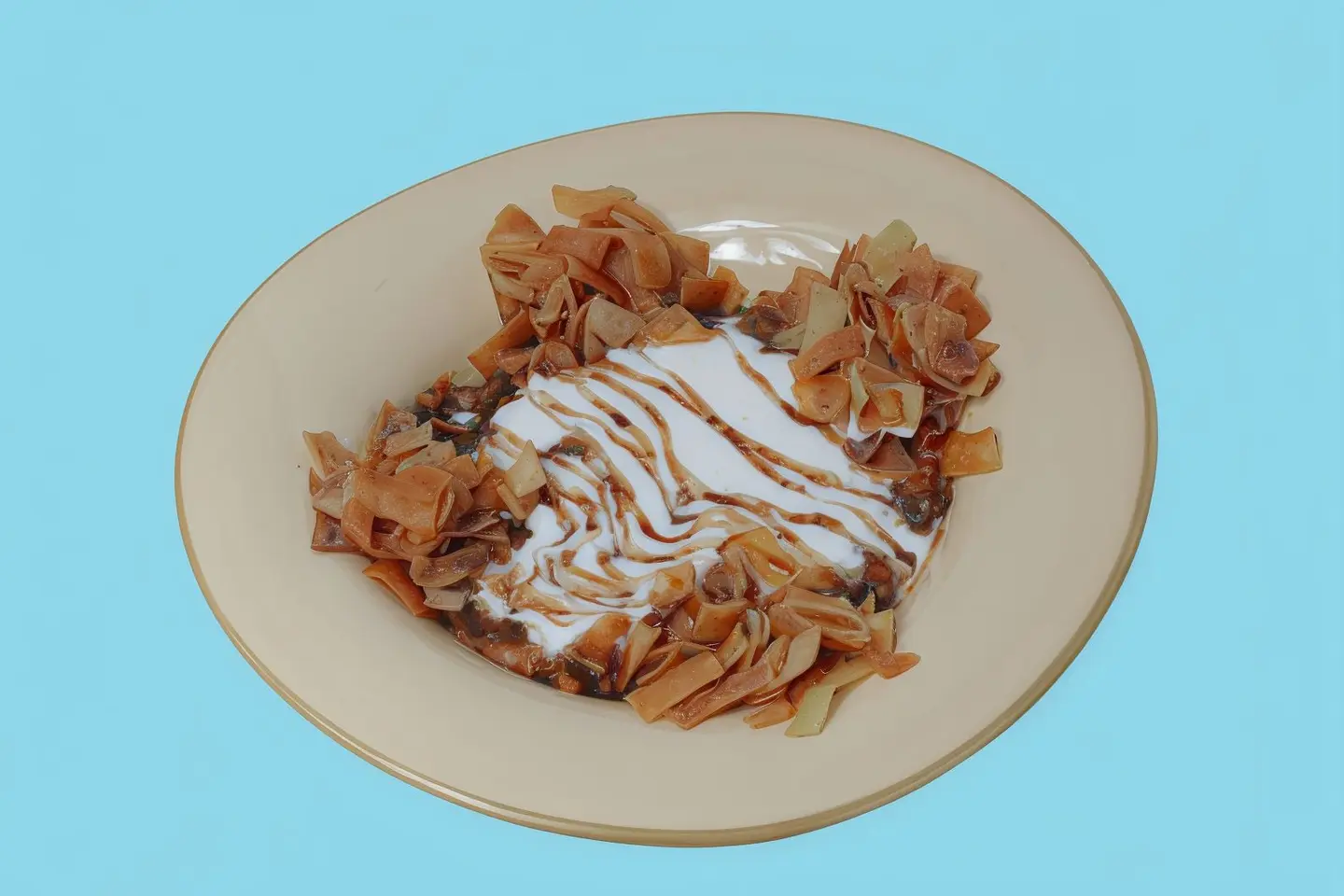 فتة بطاطس حارة