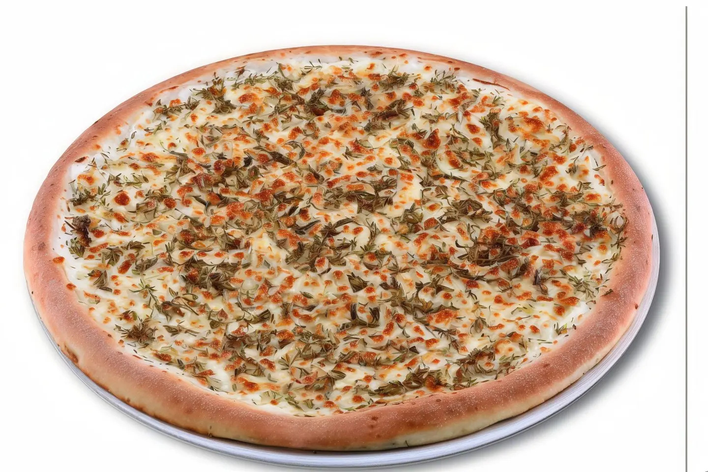 بيتزا لبنة وجبنة وزعتر