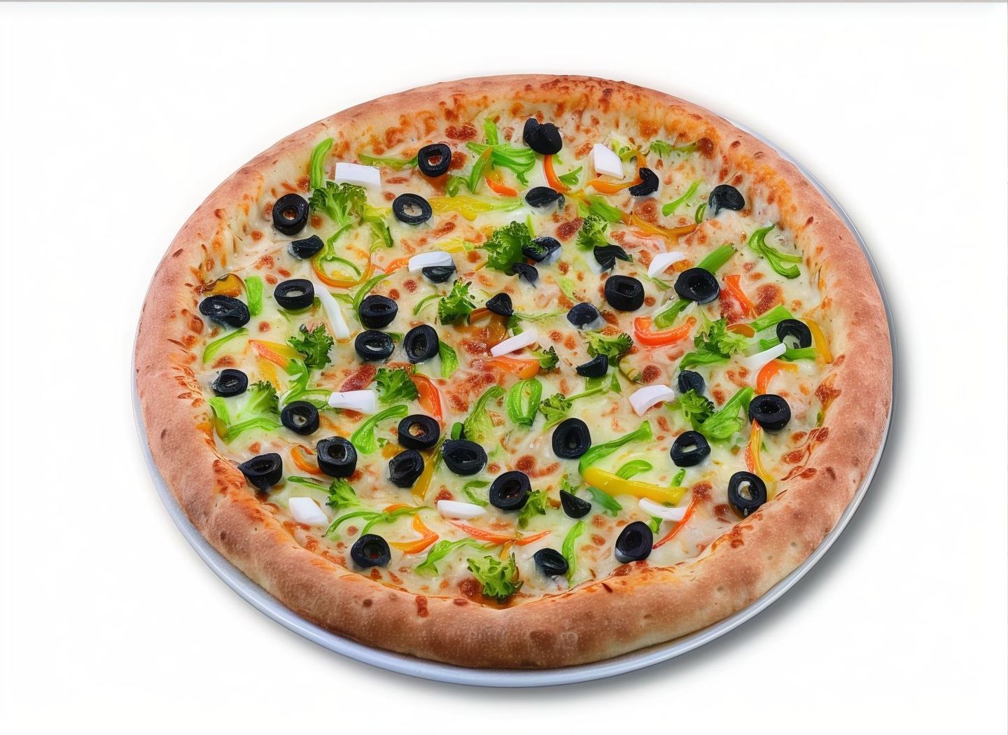 Vegetable With Melted Cheese Pizza