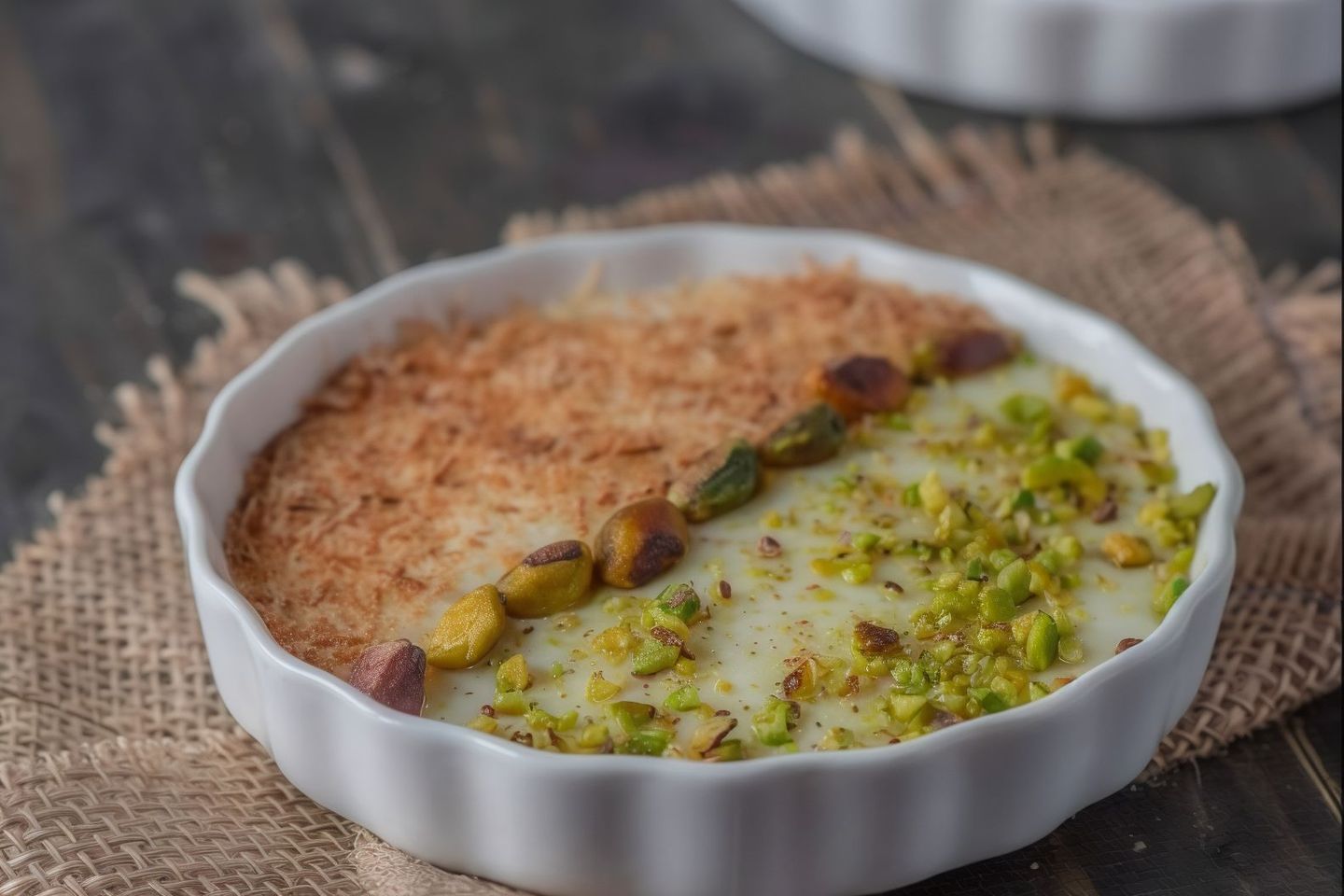 Muhalabi With Kunafa