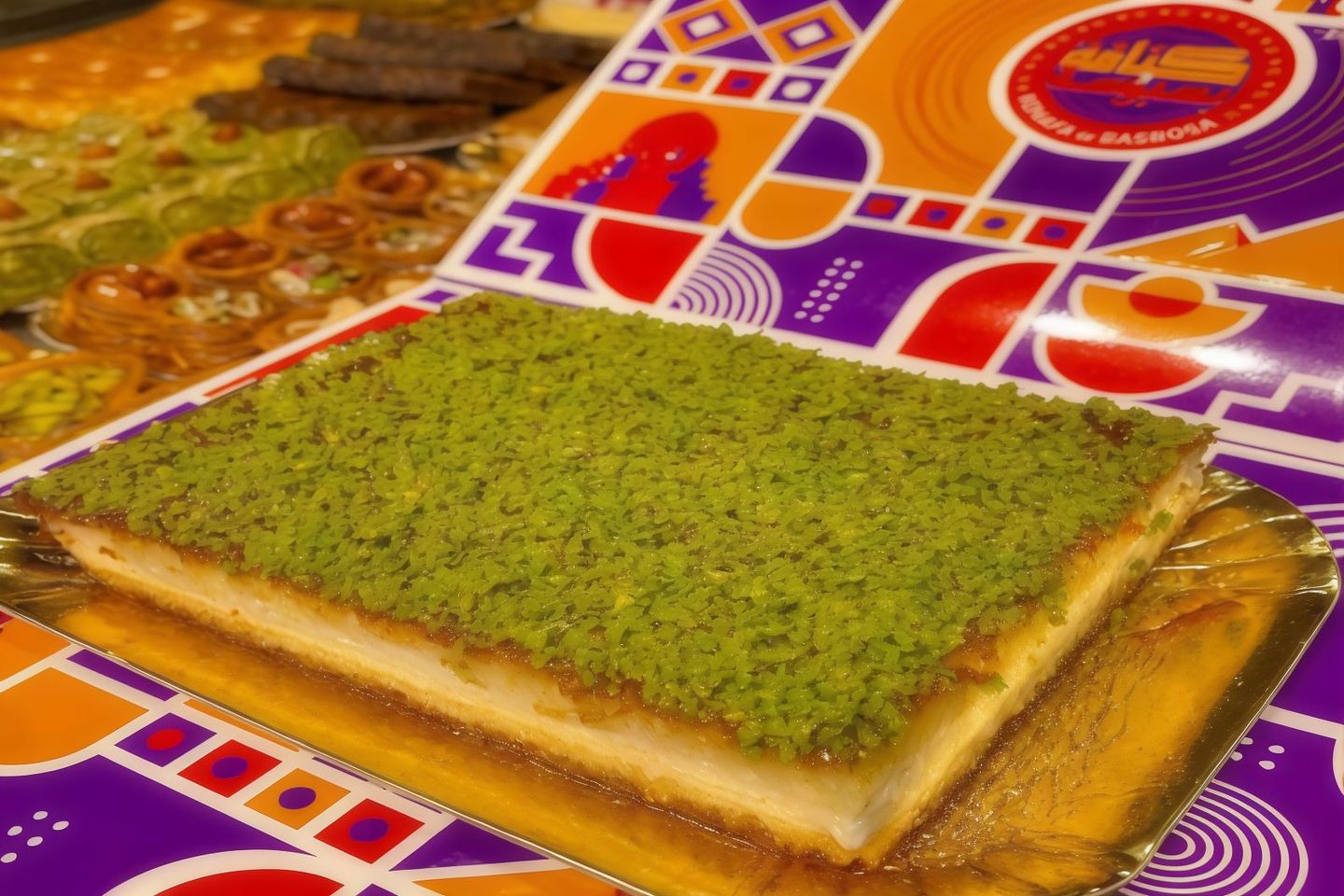 Turkish Cream Basbousa
