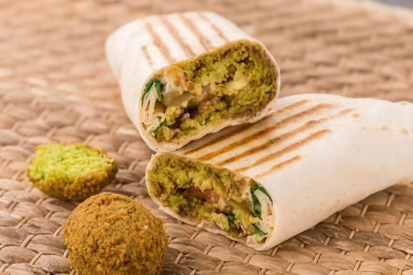 Super Tortilla Falafel Sandwich