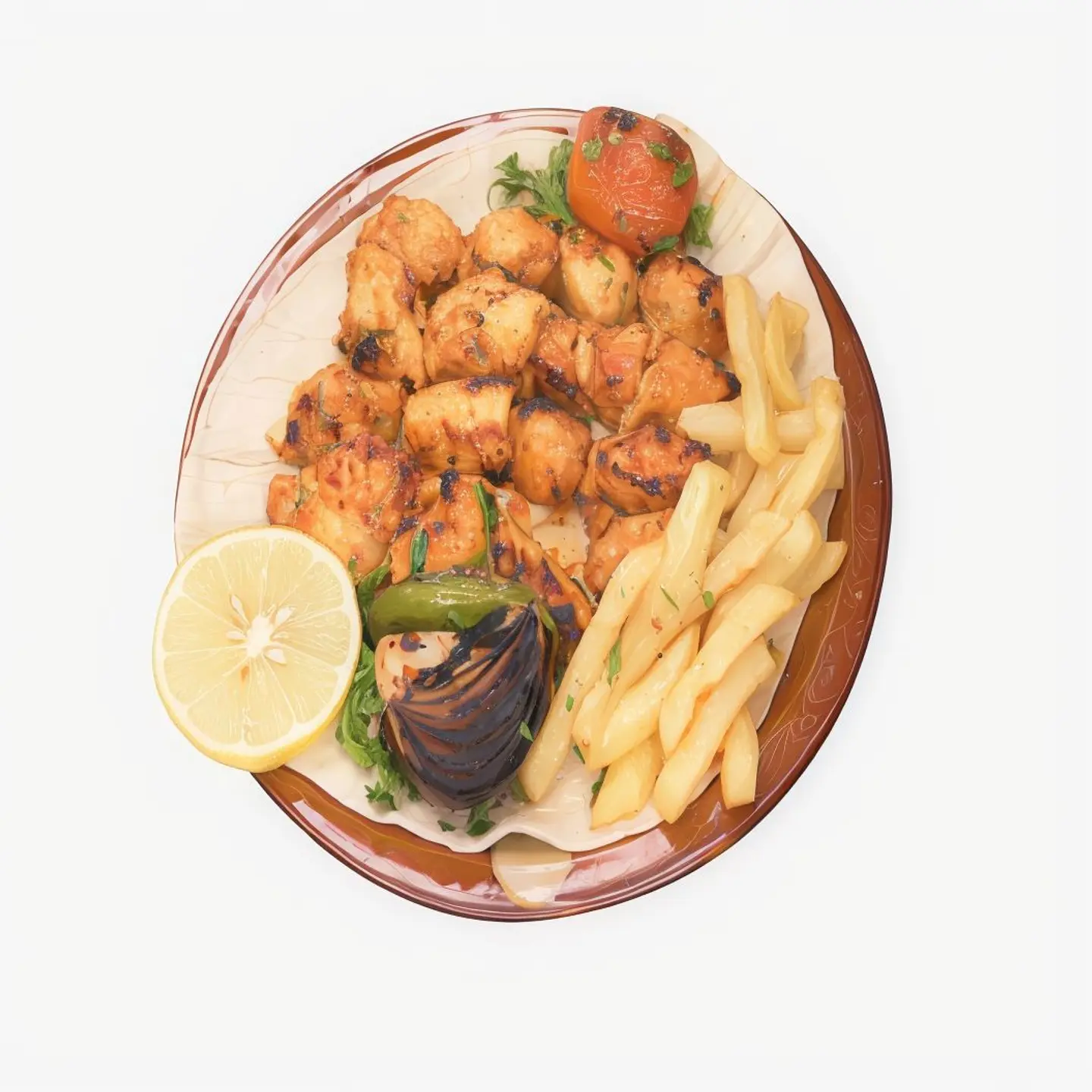 صحن شيش طاووق