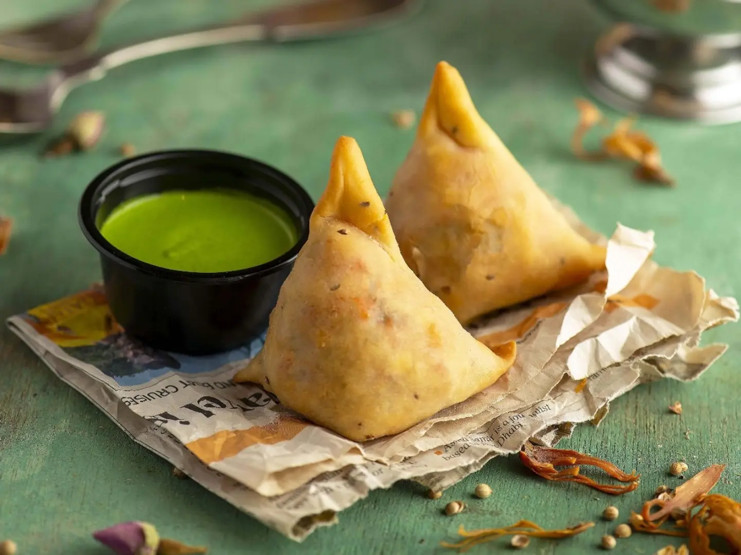 سمبوسة أجبان بالفلفل والذرة