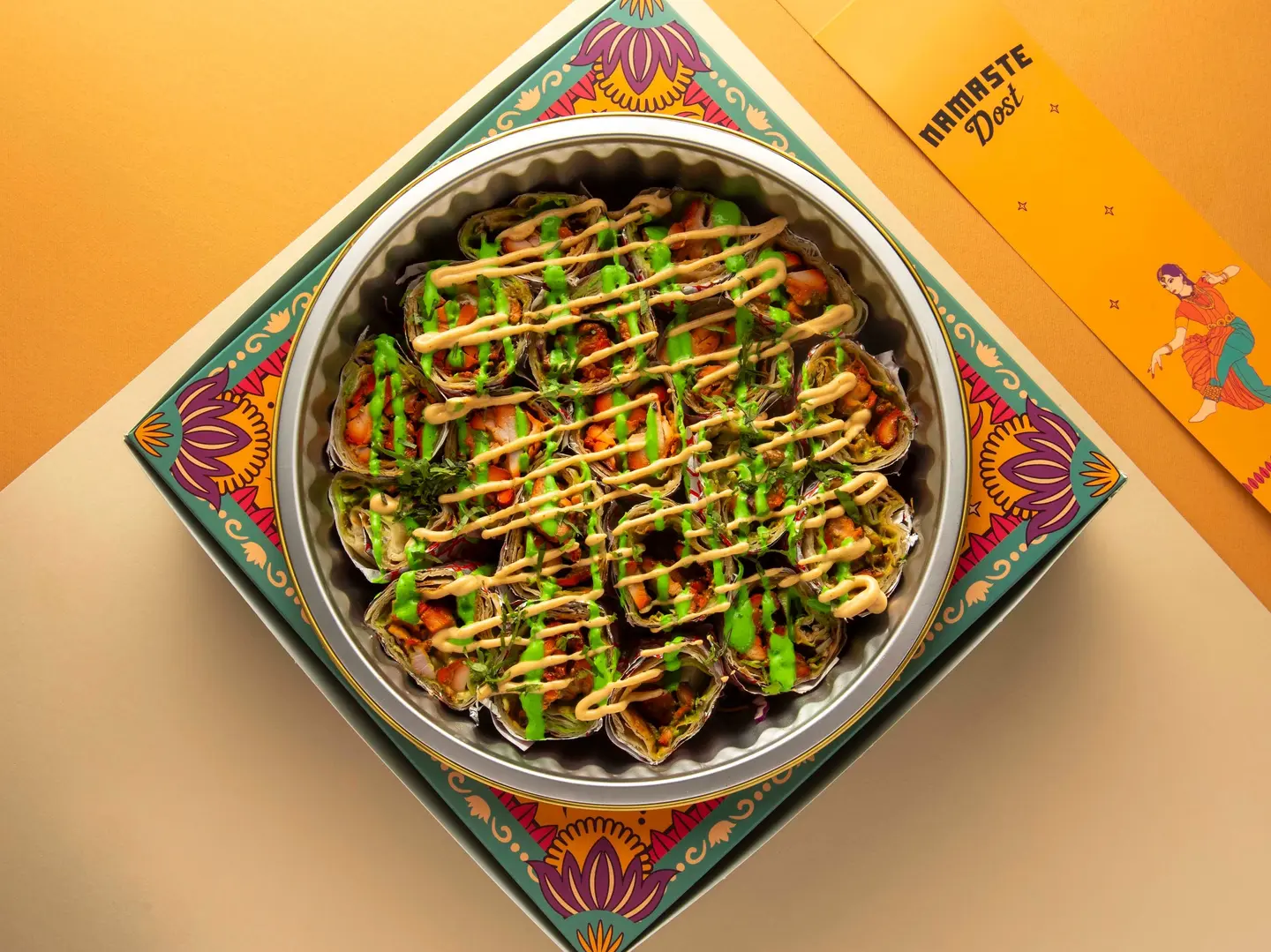 ميني براتا تكا تندوري ساندويش