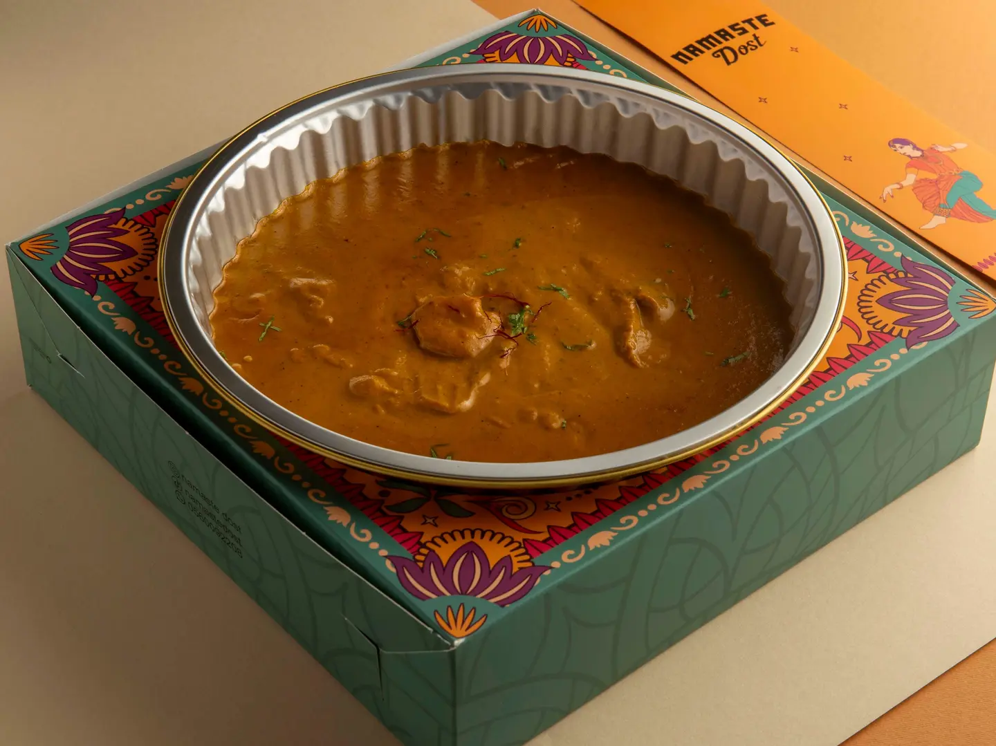 مسالا روبيان مع خبز البراتا