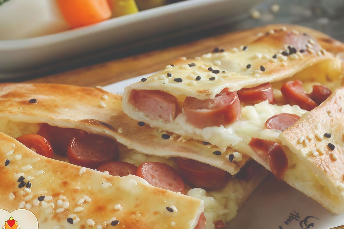 فطيرة مرتديلا مع الأجبان