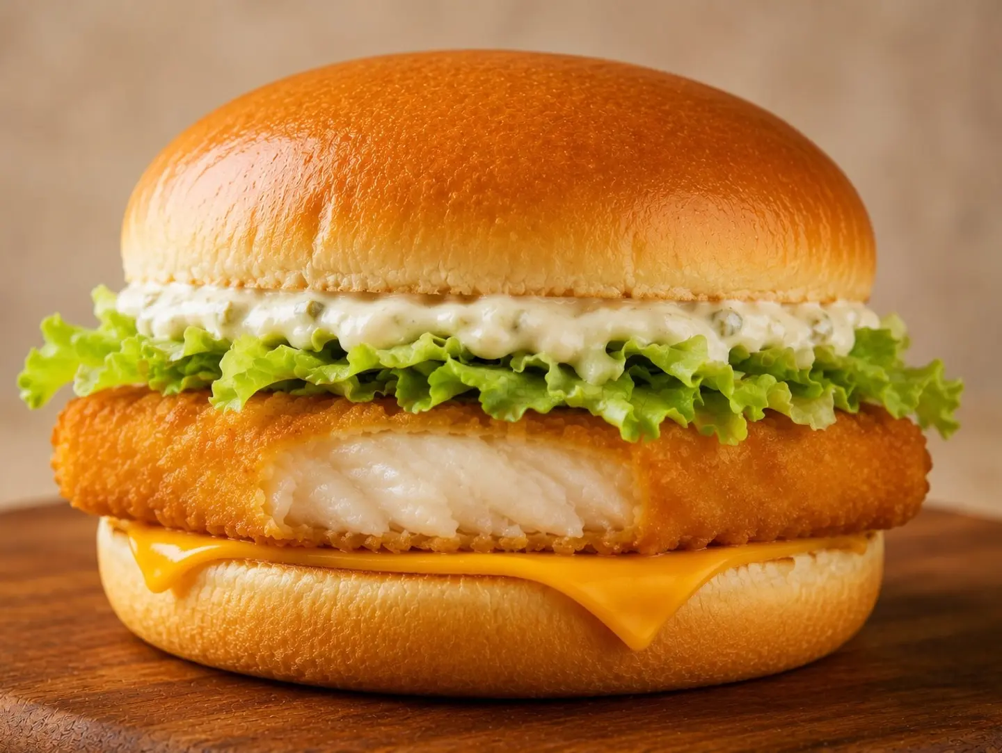 Fish Burger With Cheese