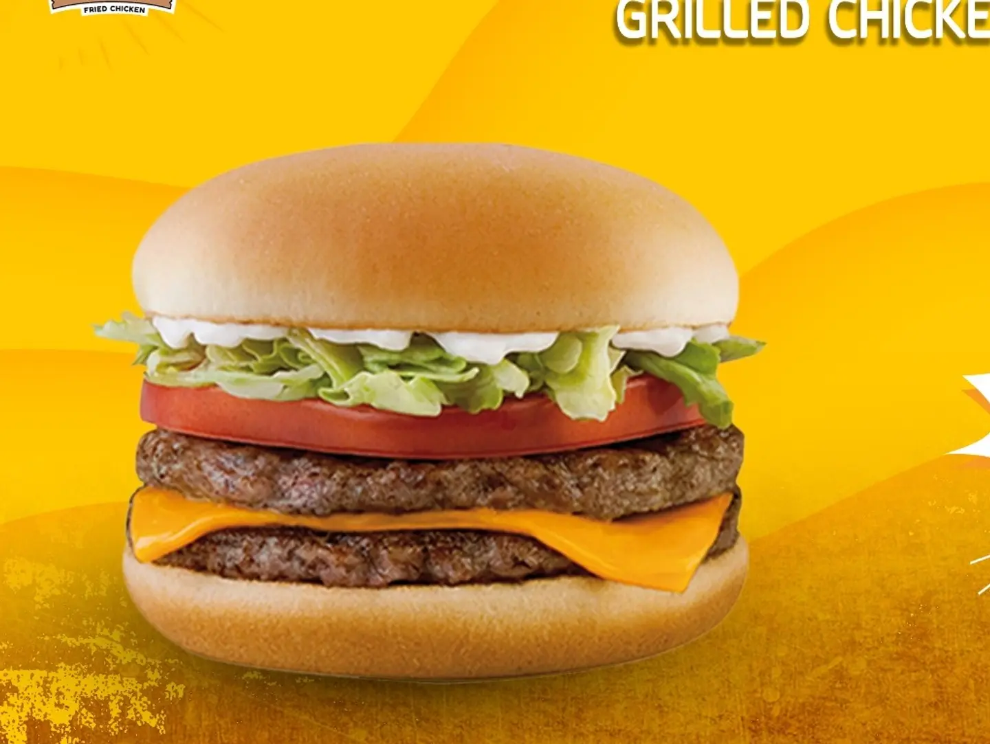 Fresh Double Chicken Burger - Sandwich