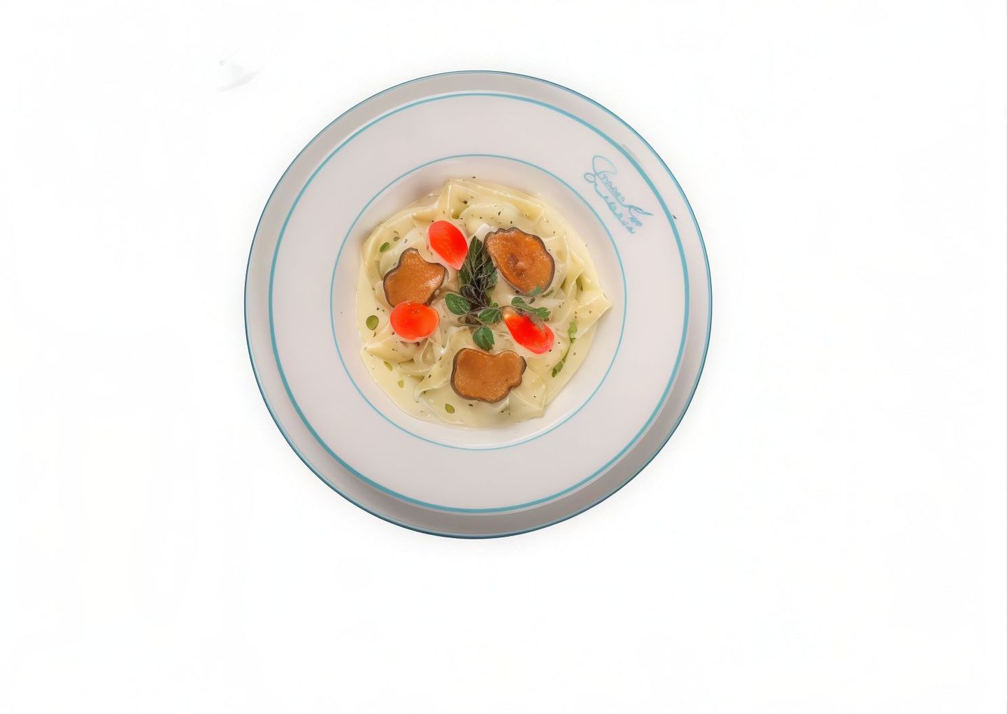 Ravioli With Mushrooms In Truffles Sauce