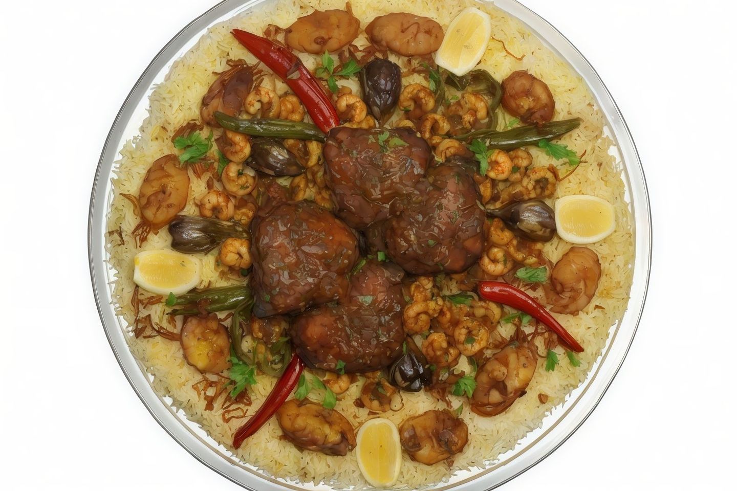 روبيان وكنعد تحت الجدر