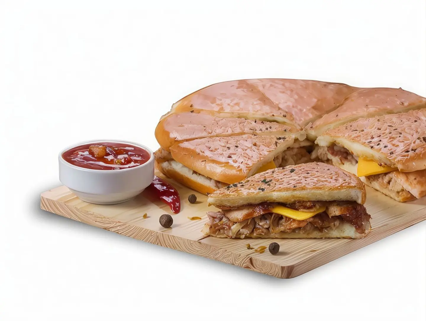 Turkey Meat Roll Meal