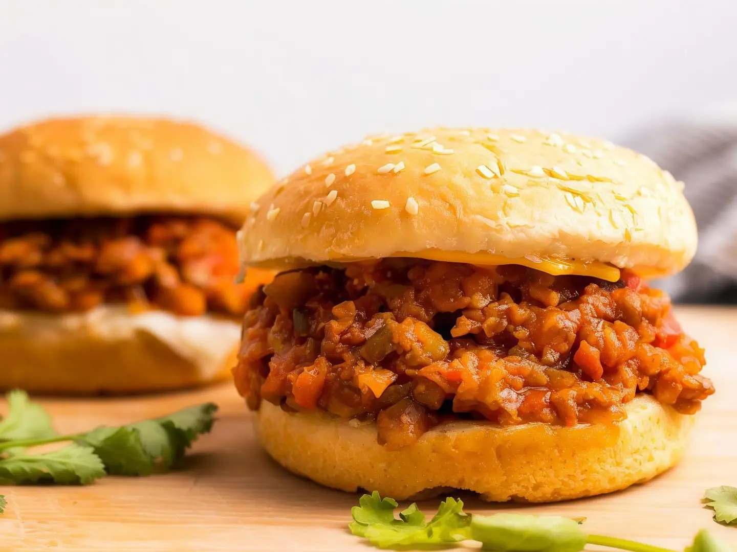 Fresh Minced Meat With Eggs And Cheese