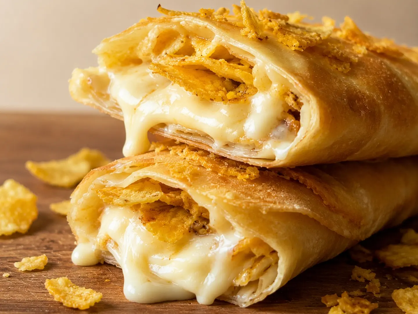 Chapati Cheese Chips